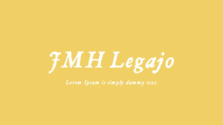 JMH Legajo Font Family