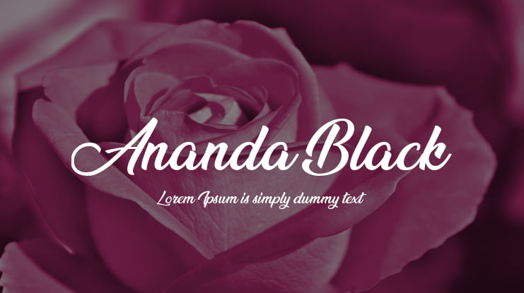 Ananda Black Font Family
