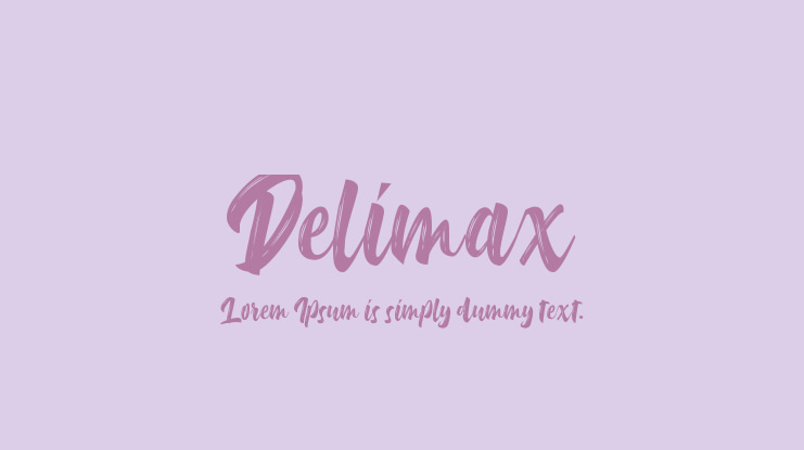 Delimax Font
