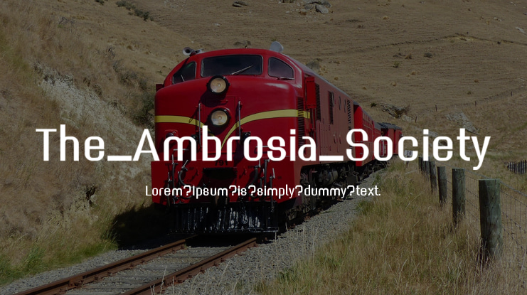 The_Ambrosia_Society Font