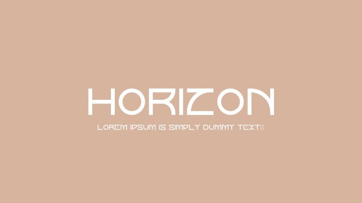 Horizon Font