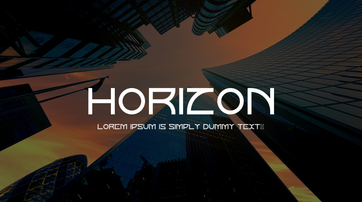 Horizon Font