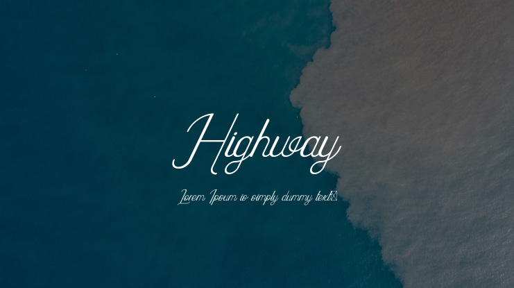 Highway Font