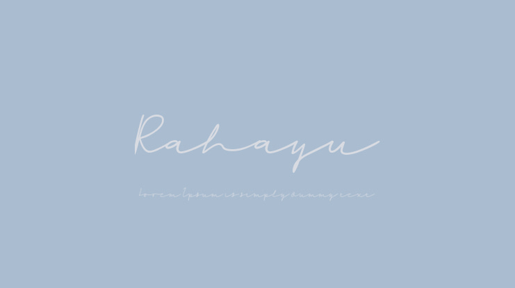 Rahayu Font