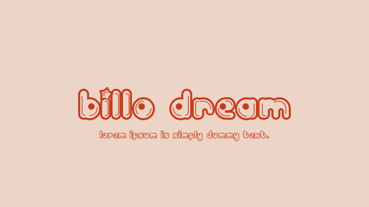 Billo Dream Font