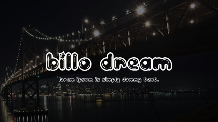 Billo Dream Font