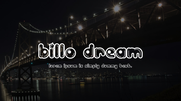 Billo Dream Font