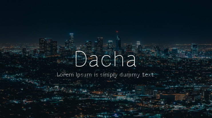 Dacha Font