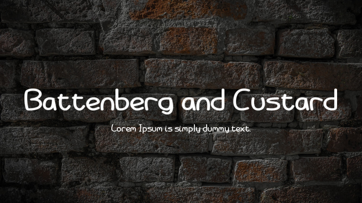 Battenberg and Custard Font Family