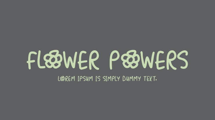 Flower Powers Font