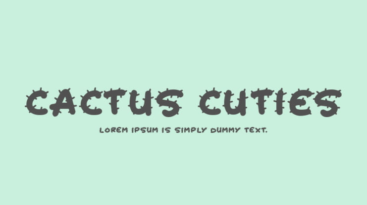 Cactus Cuties Font