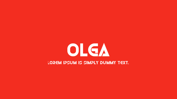 Olga Font Family