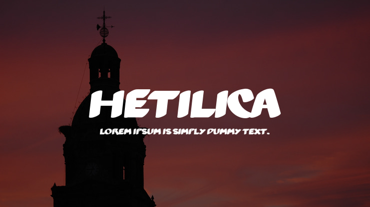 Hetilica Font