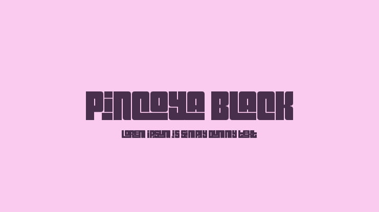 Pincoya Black Font