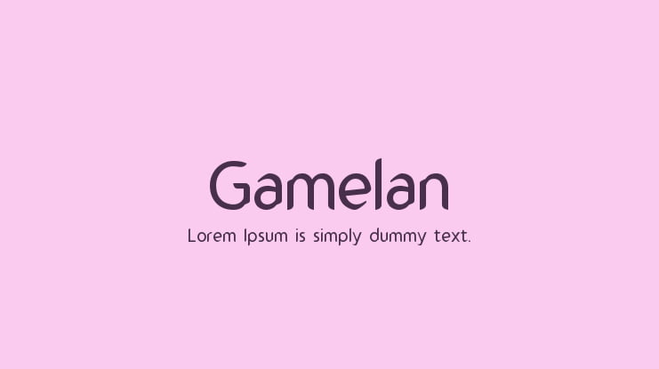 Gamelan Font