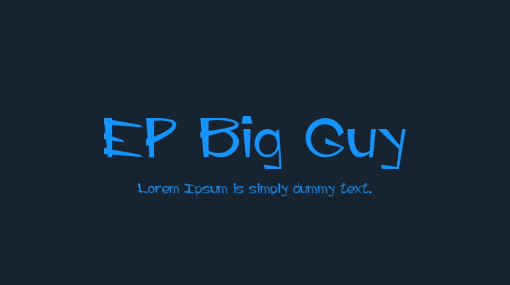 EP Big Guy Font
