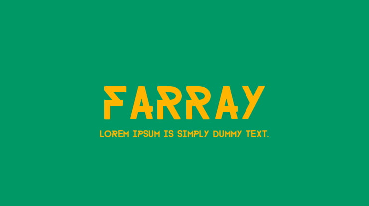 FARRAY Font