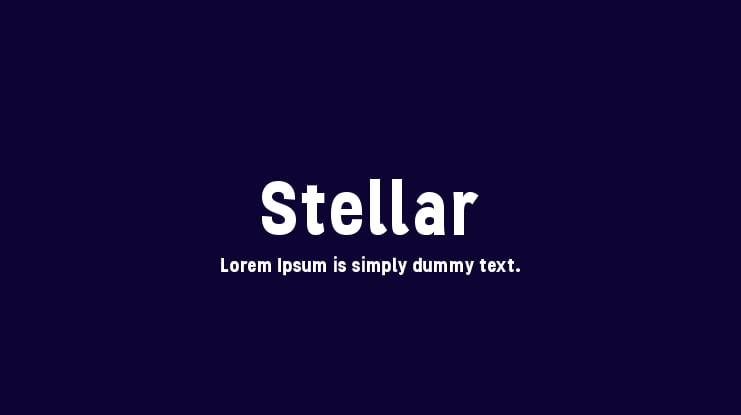 Stellar Font Family