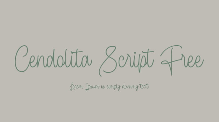 Cendolita Script Free Font
