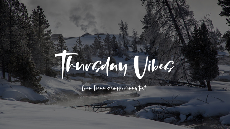 Thursday Vibes Font