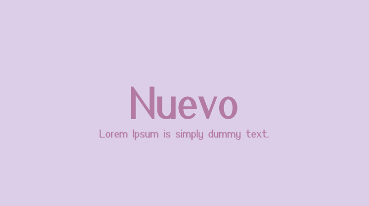 Nuevo Font