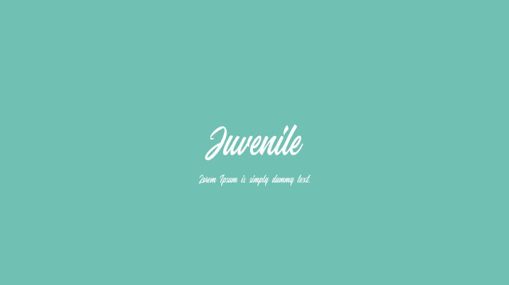 Juvenile Font