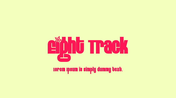 Eight Track Font Family