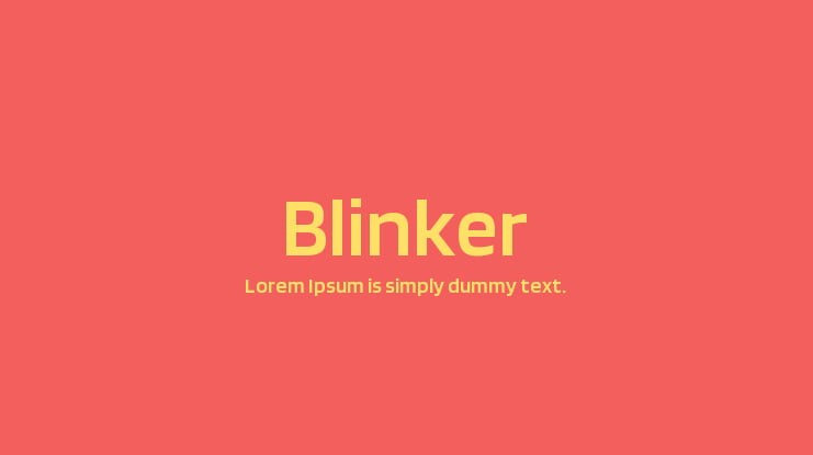 Blinker Font Family