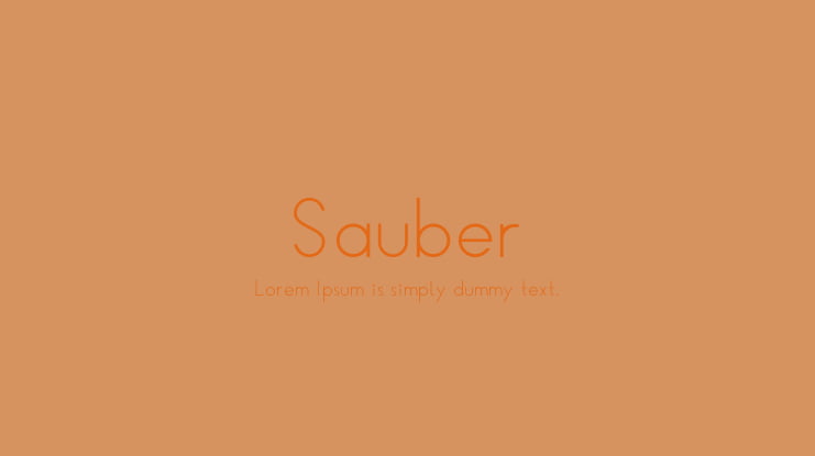Sauber Font Family