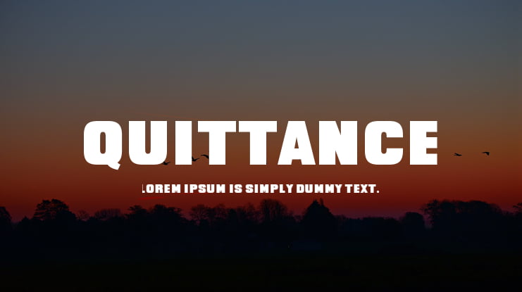Quittance Font