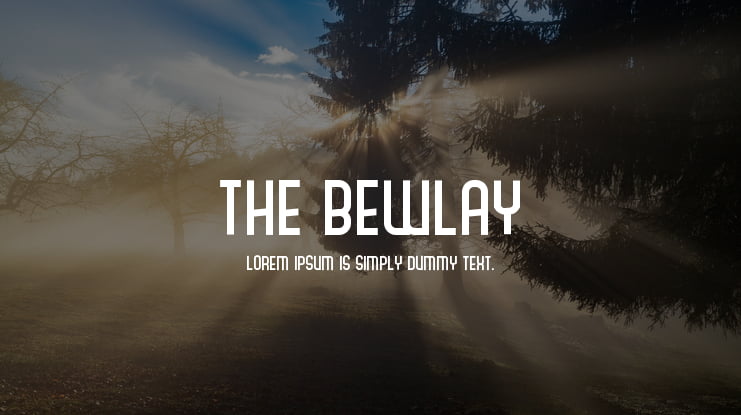 The Bewlay Font
