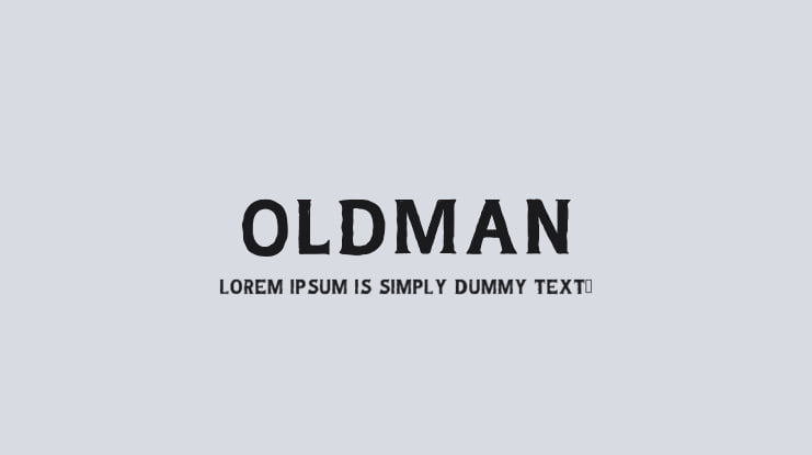 OldMan Font