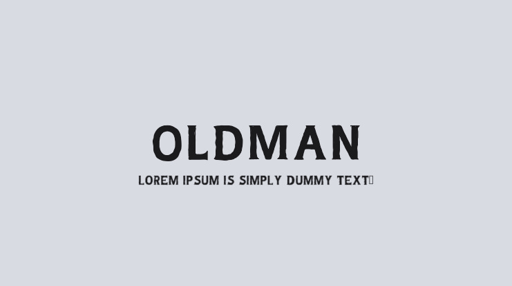 OldMan Font