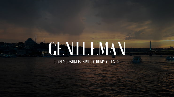 Gentleman Font