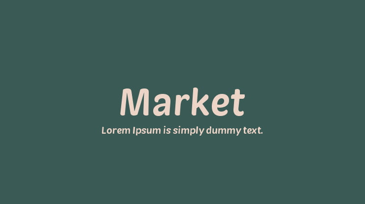 Market Font