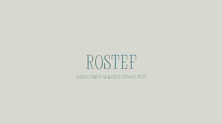 Rostef Font