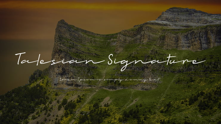 Talesian Signature Font