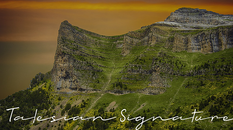 Talesian Signature Font