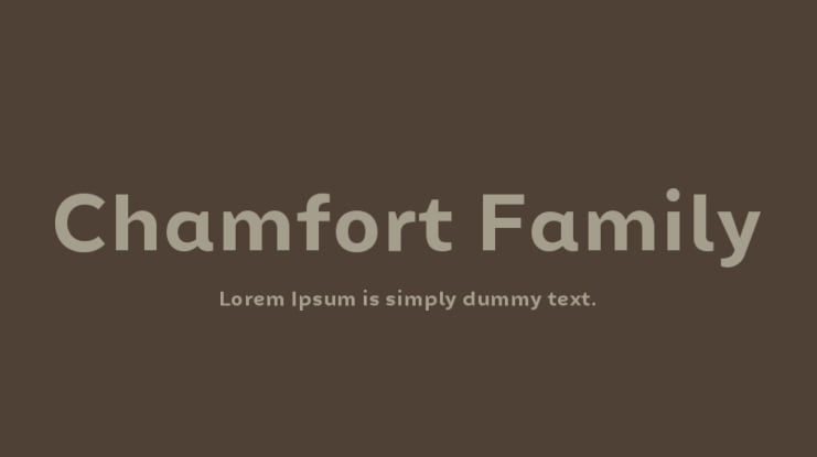 Chamfort Family Font