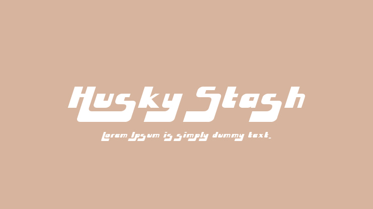 Husky Stash Font