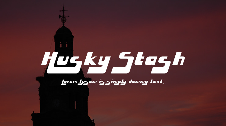 Husky Stash Font