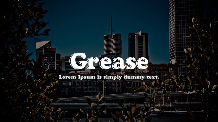 Grease Font