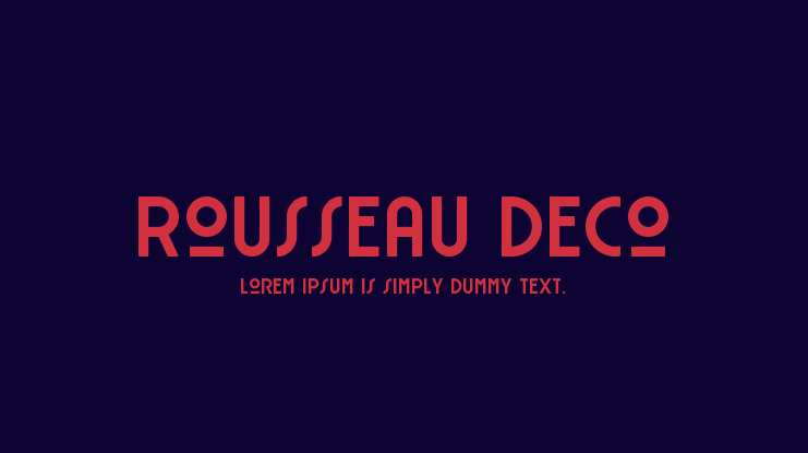 Rousseau Deco Font