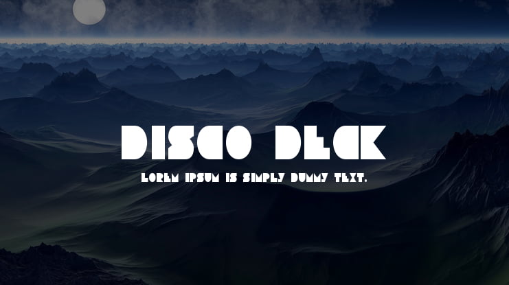 Disco Deck Font Family