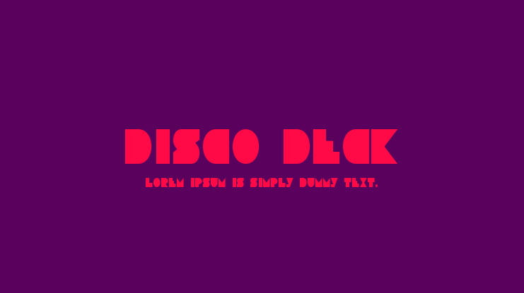 Disco Deck Font Family