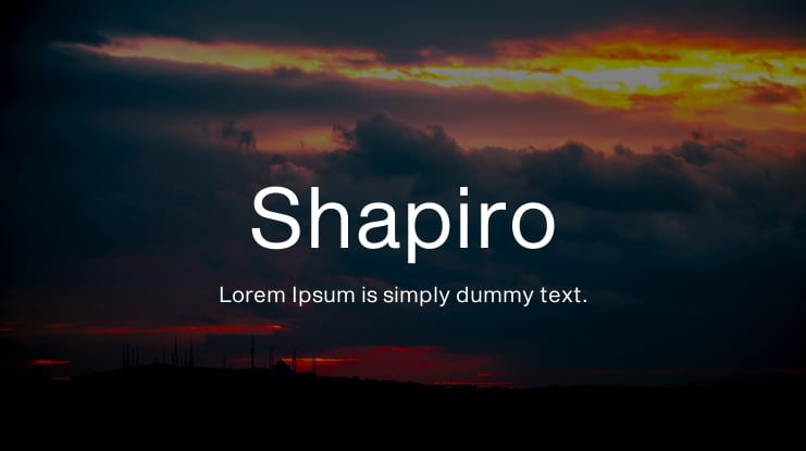 Shapiro Font Family