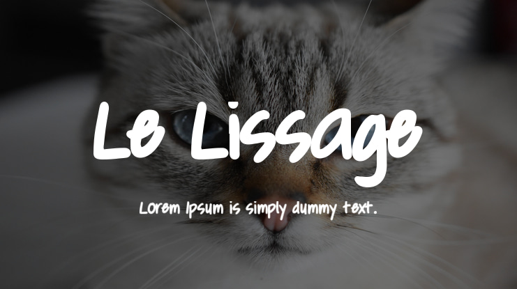 Le Lissage Font Family