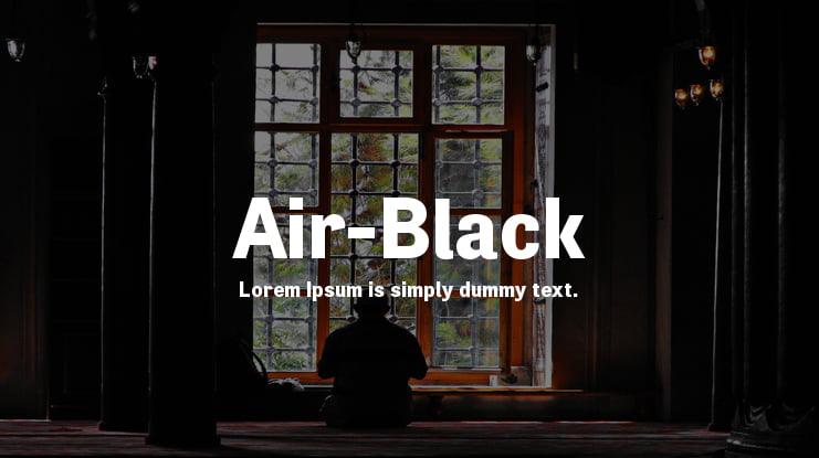 Air-Black Font Family