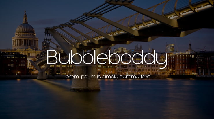 Bubbleboddy Font Family