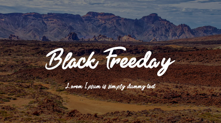 Black Freeday Font Family